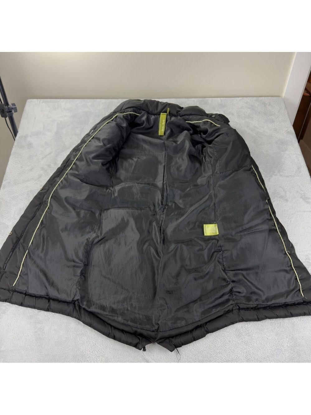 Soia & Kyo Women Size XS 80% Down 20% Feather Black Long Puffer Jacket w/o hood - Picture 4 of 14